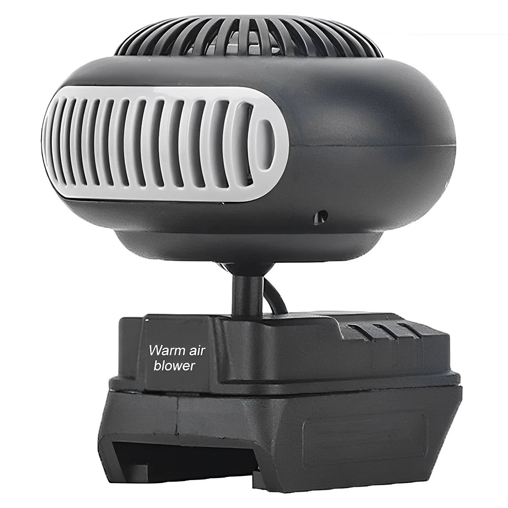 170W Portable Small Space Heater Battery Powered Desktop Heating Fan 2