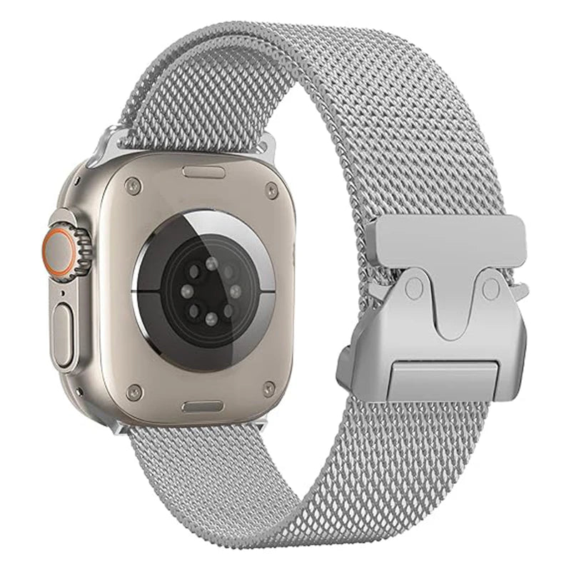 Milanese Loop Strap for Apple Watch - Stainless Steel Band for 38-49mm Series 4-Ultra 2 | AlluCanFind