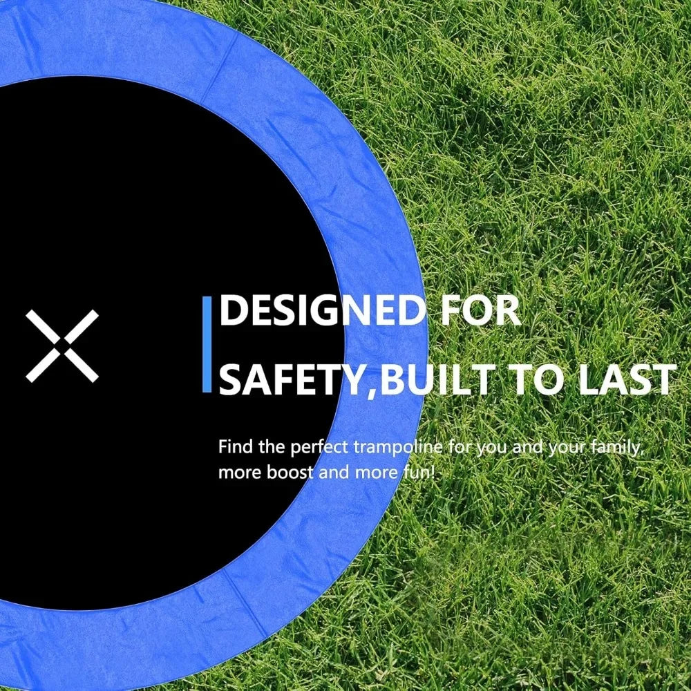 Outdoor Trampoline w/ Safety Net & Basketball Hoop - Heavy Duty Jumping | AlluCanFind