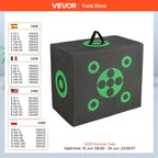 SucceBuy All-side Shotting  Outdoor Portable Archery Target with Carry Handle Easy Arrow Removal Visibility Easy to Transport
