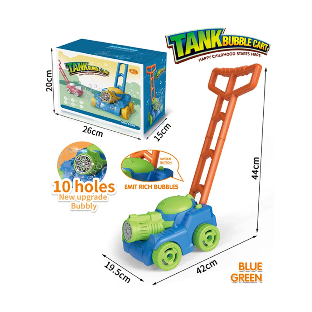 Electric Bubble Lawn Mower Car for Kids - Outdoor Fun