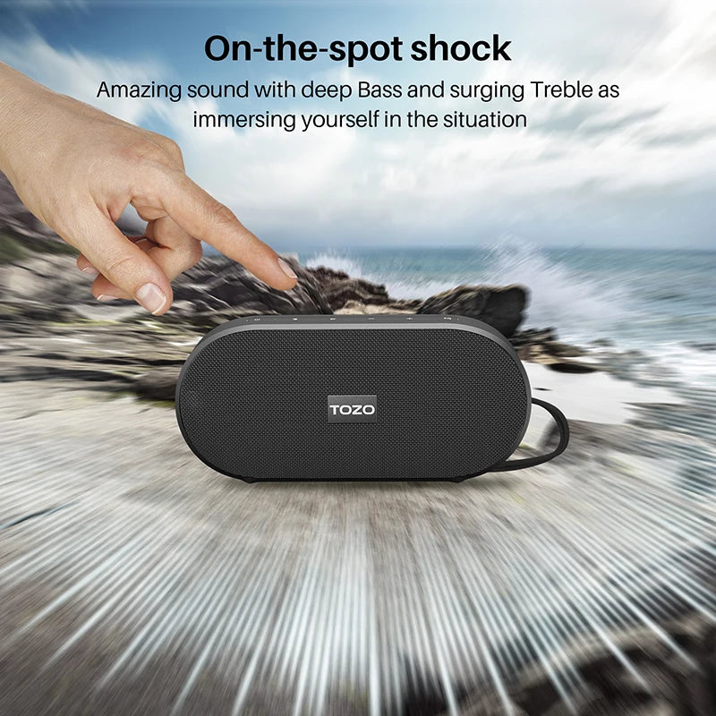 Refurbished TOZO PA1 Bluetooth Speaker - 20W Stereo, IPX7 Waterproof | AlluCanFind