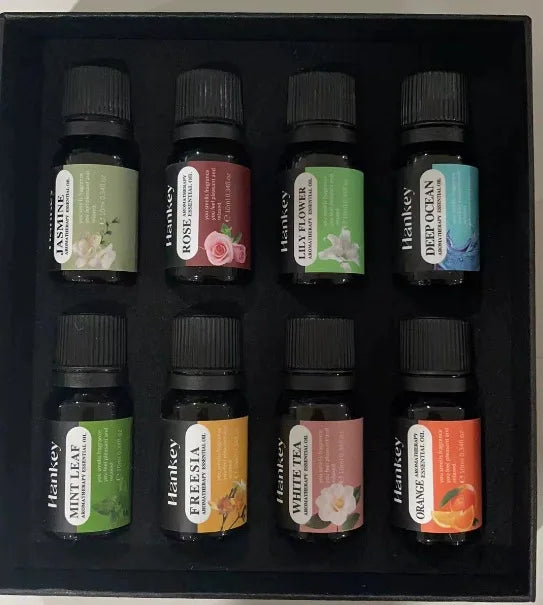 10ml Essential Oil Aromatherapy Gift Box Air Humidifier Household Water-soluble Lavender Rose Eucalyptus White Peach Oolong