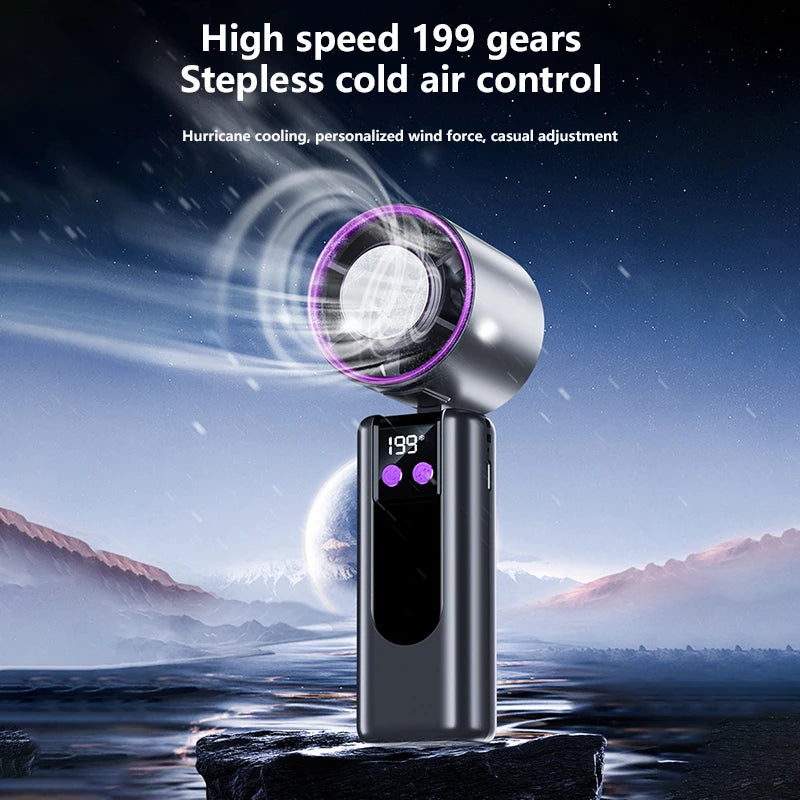 Xiaomi 199 Gear 29000 RPM Foldable Ice Cold Fan Semiconductor Mini Tur