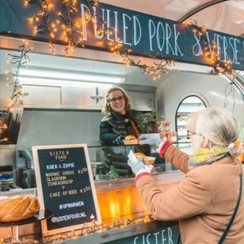 Fully Equipped Towable Food Carts Food Truck with Full Kitchen
