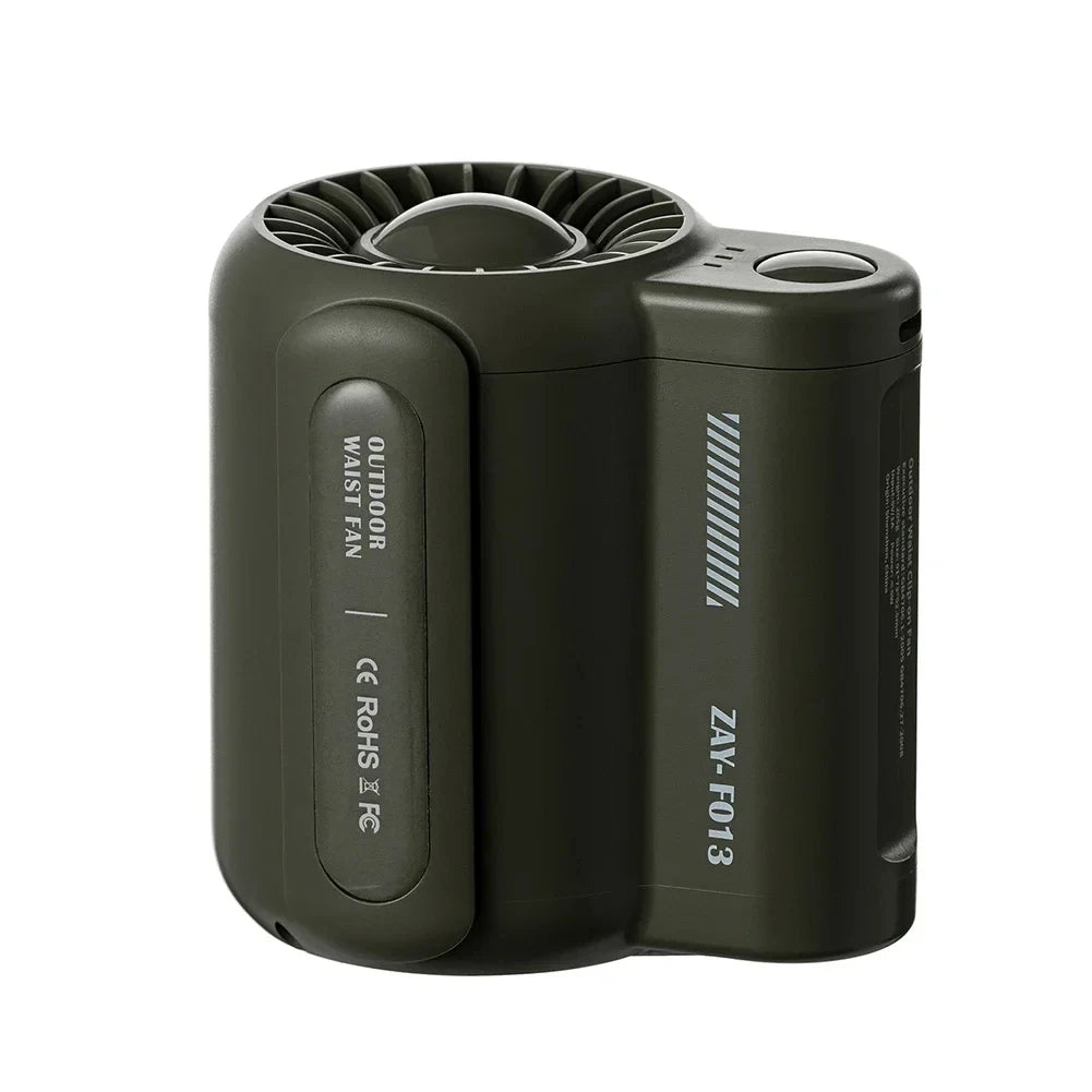 Portable Rechargeable Waist Fan Mini Personal Summer Cooling Fan For T