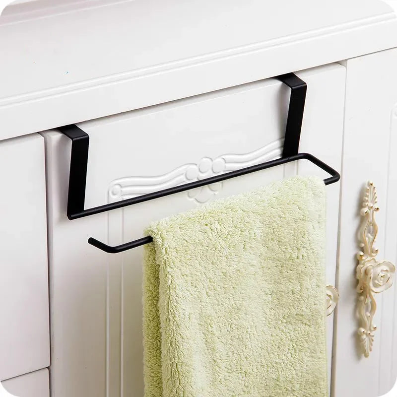 Iron Kitchen Tissue Holder Hanging Bathroom Toilet Roll Paper Holder Towel Rack Kitchen Cabinet Door Hook Holder hanging rack