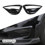 For Tesla Model Y Fog Lamp Spoiler Blade Trim Protective Cover Wolf Tooth Wind Blades ABS Car Decoration Stickers Accessories