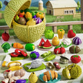 Children Pretend Play Cut Fruit Game Simulation Kitchen Toy Play House Make Pizza Vegetables Cook Set Girl Interactive Toys Gift