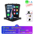 4G+64G Stereo Android 15 For Chevrolet Cruze J300 2008-2014 for Tesla Style Car 4G GPS Navi Player Radio Carplay 2 Din Autoraido