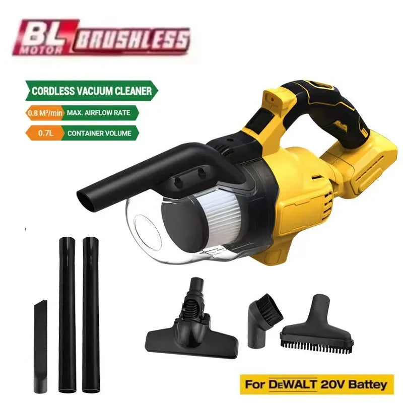 5 in 1 Handheld Electric Vacuum Cleaner with 500W Powerful Motor, 46 CFM Portable Hand Vacuum for Floor, Carpet, Car for Dewalt