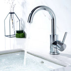 Suguword Bathroom Basin Faucet Stainless Steel Hot Cold Wash Mixer Crane Tap Rotation Sink Faucets Single Handle