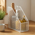 Space Saving Kitchen Storage Rack Breathable Large Capacity Condiment Rack Sturdy Rust-proof Seasoning Storage Basket Bathroom