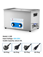 30L Ultrasonic Cleaner 40kHz Ultrasound Bath Heated Ultrasonic Cleaning Machine for Carburetor,Jewellery,Tools,Auto Parts etc