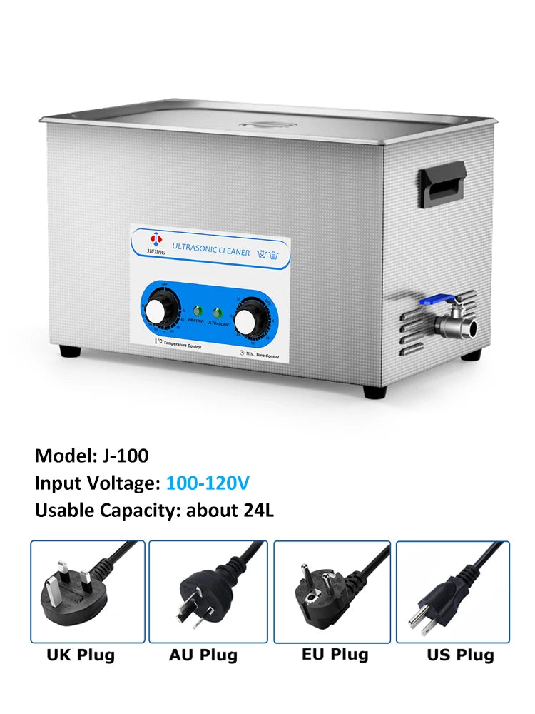 30L Ultrasonic Cleaner 40kHz Ultrasound Bath Heated Ultrasonic Cleaning Machine for Carburetor,Jewellery,Tools,Auto Parts etc