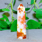 Carnelian Tower Crystal Natural Stone Quartz Home Decoration Minerals Reiki Craft Gifts Energy Healing Meditation Spiritual Love