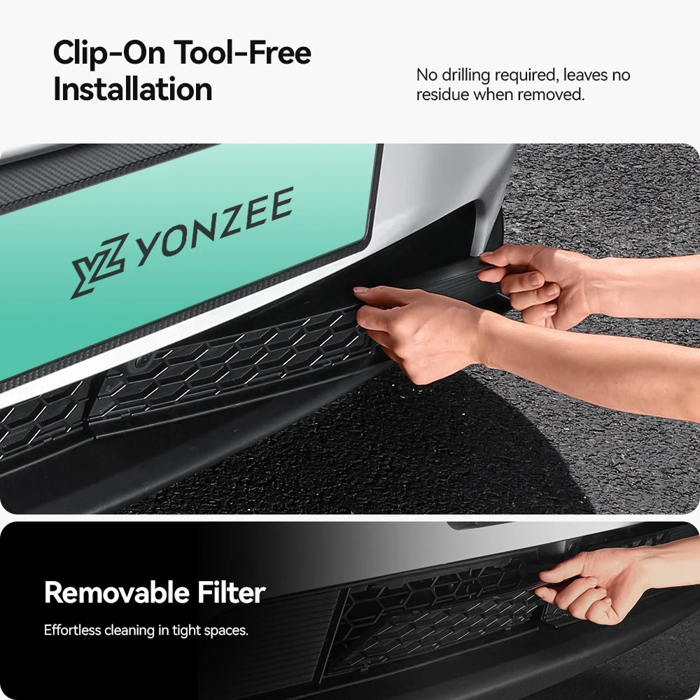 YZ Air Intake Cabin Debris Filter For Tesla Model 3 Highland Model Y Juniper 2021-2025 Insect-proof Net Air Inlet Protective