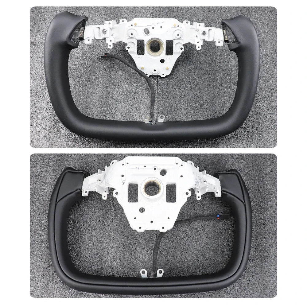 2025 Yoke Handle for New Model Y Juniper Heating Yoke Steering Wheel For Tesla Personalized Racing Leather Customized Accessory