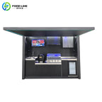 Customizable Stainless Steel BBQ Station with Prep Sink Storage Drawers and Grill for Outdoor Kitchen Island