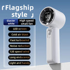 Noise Reduction Handheld Mini Fan Battery Portable Rechargeable Fan wi