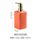 Enamel Hand Soap Shower Gel Dispensing Bottle Household Ceramic Soap Dispenser Gold Press Lotion Bottle Bathroom Accessories New