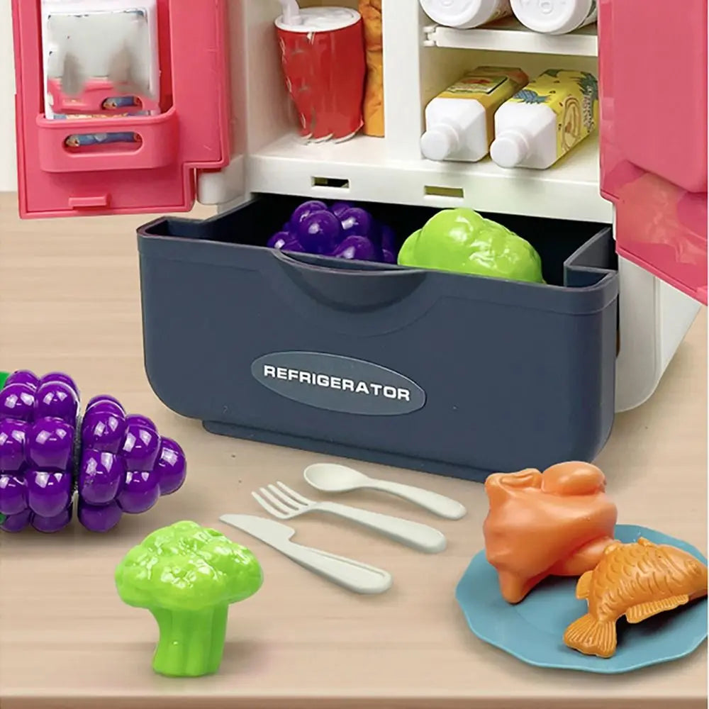 Funny Multicolor Cooking Playset Plastic Microwave Playing House Kitchen Toy Simulation Design Gas Stove Baking Playset Play