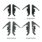 For Tesla Model Y Juniper Model 3 Highland Car Side Camera Protector Covers Carbon Fiber Flank Spoiler Wing Decorative Guards