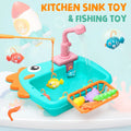 Kitchen Toy Plastic Dish Wash Sink Set Children Simulation Pretend Role Play Housework Kit Early Educational Toys for Boys Girls