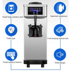 Commercial Ice Cream freezer Machine 3-flavor Yogurt Maker One-click Clean 18L/H LCD Display new soft ice cream machine