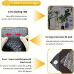 Black Sunshade Net Shading 70~80% Plant Greenhouse Cover Mesh Fence Privacy Screen Garden Sun Shed Outdoor Anti-UV