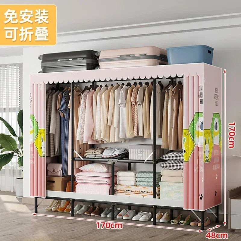 Storage Locker Dressers Folding Portable Cabinets Living Room Garden Furniture Set Clothes Closet Wardrobe Organizers Versatile