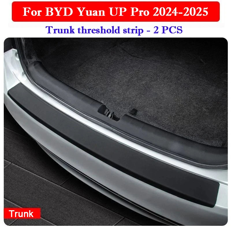 For BYD Yuan UP Pro 2024 2025 Car Door Threshold Strip Protective Stickers Door Trunk Scratch Trampling Resistant Stickers Pad