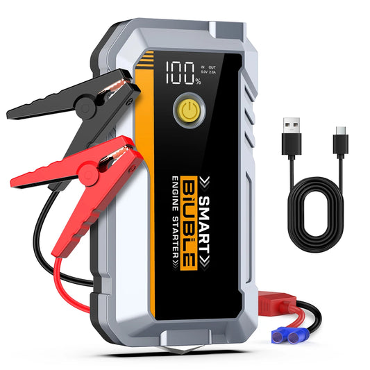 BIUBLE Jump Starter, 6000A Peak Portable 12V Car Battery Charger Jump