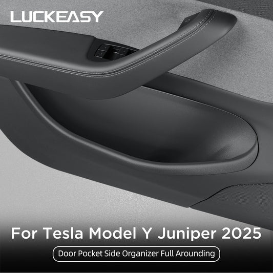 for Tesla Model Y Juniper/Launch 2025 Car Side Door Handle Storage Box Gate Slot Anti Dirty Storage Tidying Tray Accessories