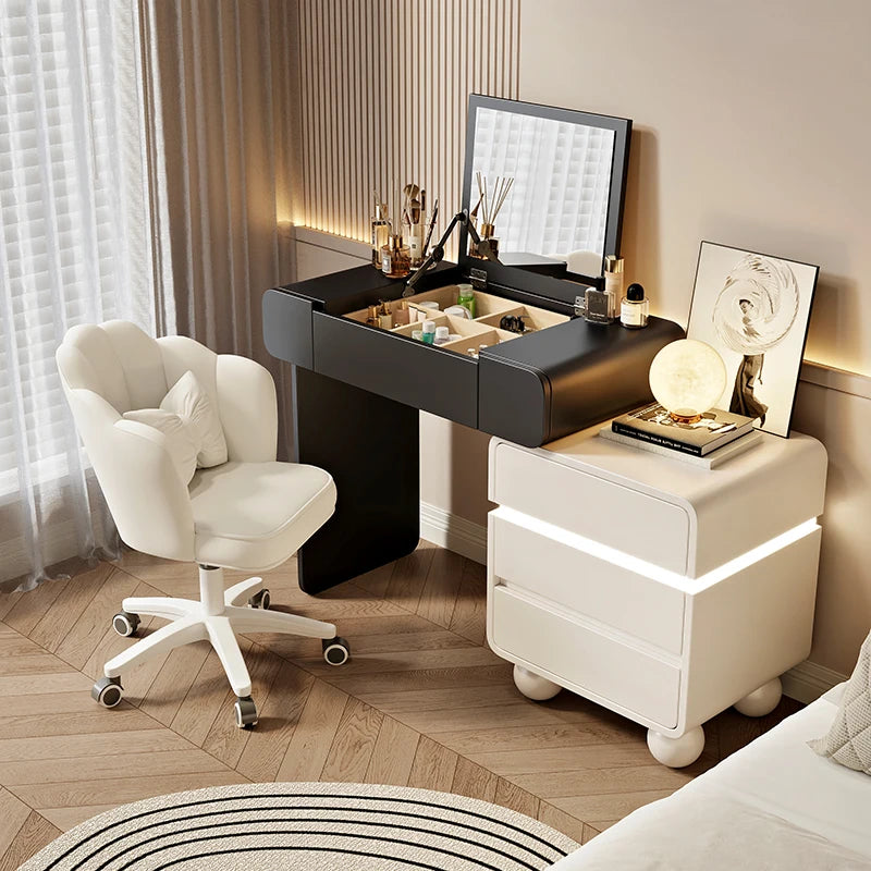 Vintage Trendy Vanity Dresser Modern Nordic Italian Unique Makeup Table Minimalist Elegant Aesthetic Vestidores Hotel Furniture