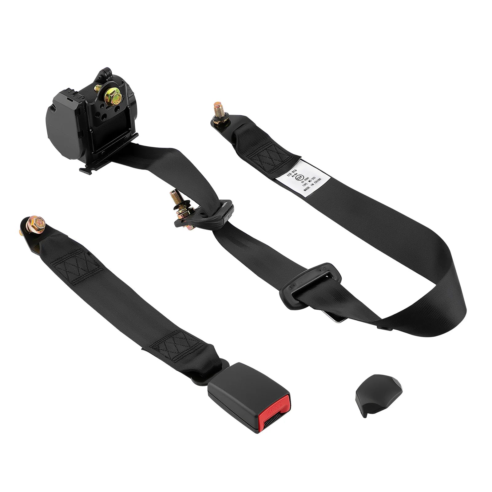 1x 3 Point Adjustable  Belts Universal For Rear Side Seats Of Trucks