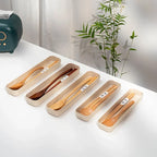 Handmade Home Dinnerware Tableware Cutlery for Kitchen, Natural Wooden Spoon & Fork Dinner Kit, Rice Soups, Cereal Utensil