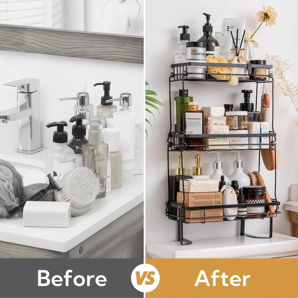 3-Tier Over The Toilet Rack for Bathroom,Over The Toilet Storage,  Over Toilet Storage Shelf, Bathroom Shelves Over Toilet