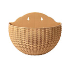 1PC Flower Pot Exquisite Wall-mounted Plastic Wall Hanging Basket Flowerpot For Outdoor Garden Balcony Planter Bucket Home Decor