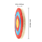 SucceBuy  20in Traditional Solid Straw Round Archery Target Shooting Bow Coloured Rope Target 3/5 Layer for Shooting Practice