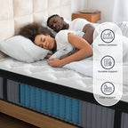 BedStory 12-14'' Queen Size Mattress,Twin/Full/King Hybrid Mattress - Gel Memory Foam & Pocket Springs, Manufactured in USA
