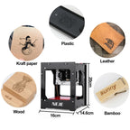 [Beginner-friendly] NEJE DK-8-KZ Mini Laser Engraving Machine 38x38mm Portable Desktop Engraving Machine for Wood/Leather/PVC