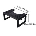 Bamboo Toilet Stool Foldable Adjustable Height Squat Stool Potty Poop Step Stool for Bathroom Improve Squatting Posture Non-Slip