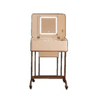 Portable Adult Vanity Table Nordic Woman Wheels Storage Unique Bedroom Dressers Makeup Desk Mirror Penteadeira Furniture Home