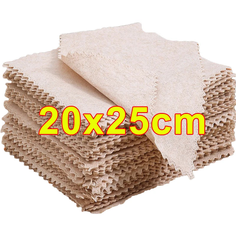 30/1Pcs Luffa Fiber Cleaning Cloth Absorbent Kitchen Dish Cloth Non-stick Oil Wipe Rag Household Scouring Pads Cleaning Supplies