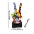 Graffiti Hand Gesture Ornament Art And Crafts Resin Gesture Statue Desktop Ring A Living Room Home Decoration