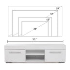 Modern High Gloss TV Stand for 59" TV
