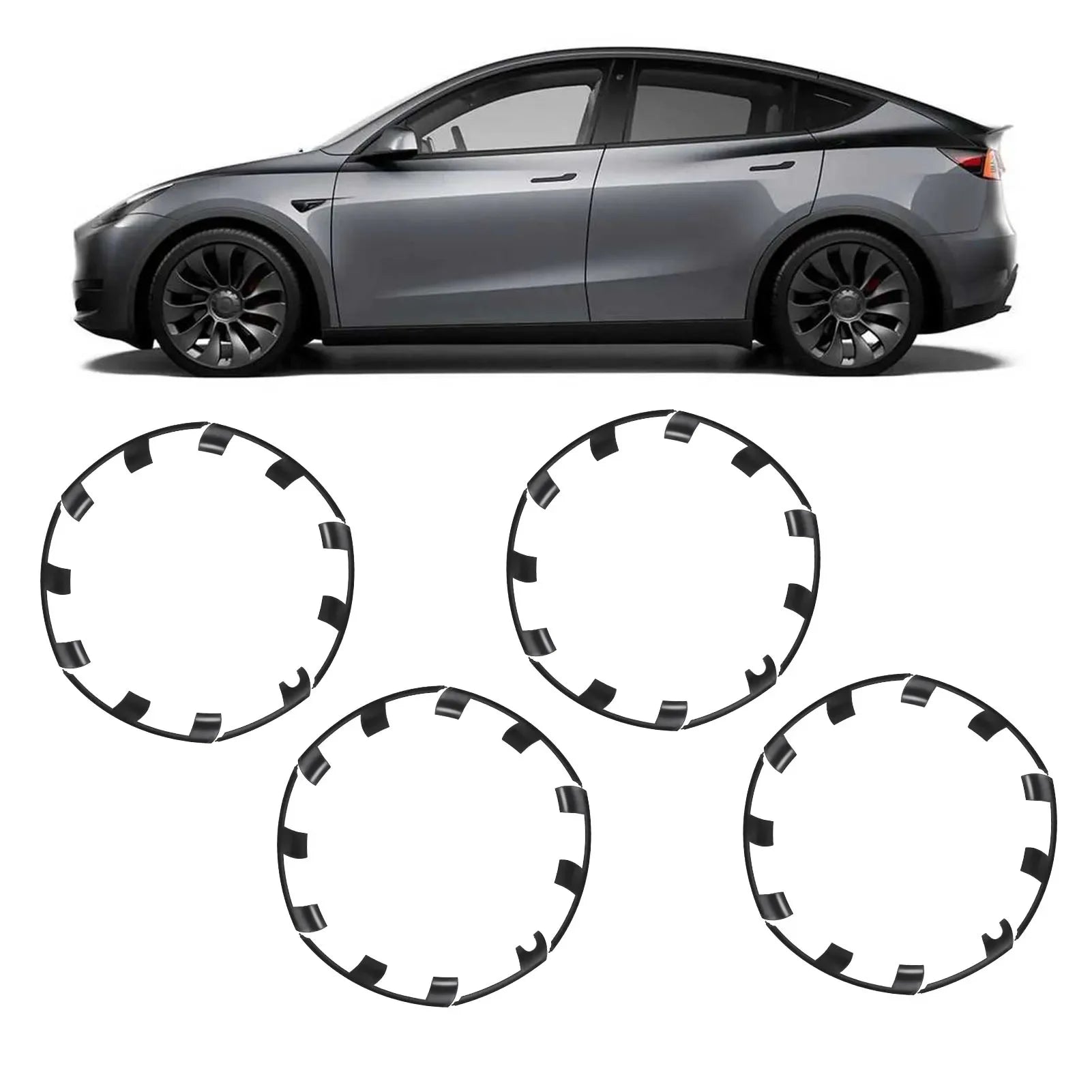 21 Inch Wheel Rim Protector Guard Scratch Resistant Hubcap Rim Patch R