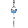 Car DIY Perfume Pendant Air Freshener Rearview Mirror Metal Lace Pendant Hanging Perfume Empty Diffuser Car Interior Decoration