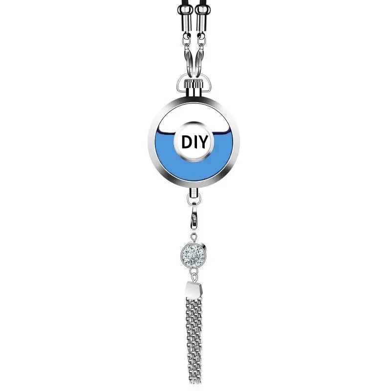 Car DIY Perfume Pendant Air Freshener Rearview Mirror Metal Lace Pendant Hanging Perfume Empty Diffuser Car Interior Decoration